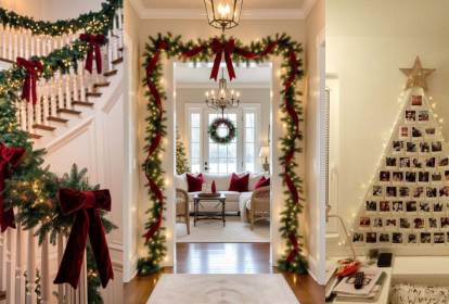 decoração de sala para o natal simples