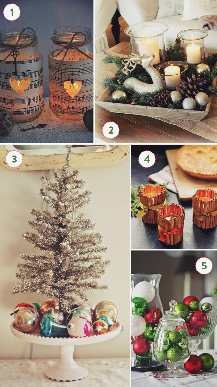 ideias de decoração de natal fáceis