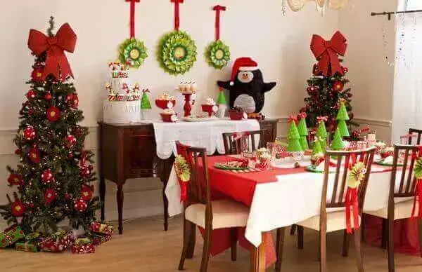 decoração de sala para o natal simples