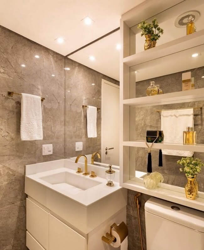 decoração nicho banheiro