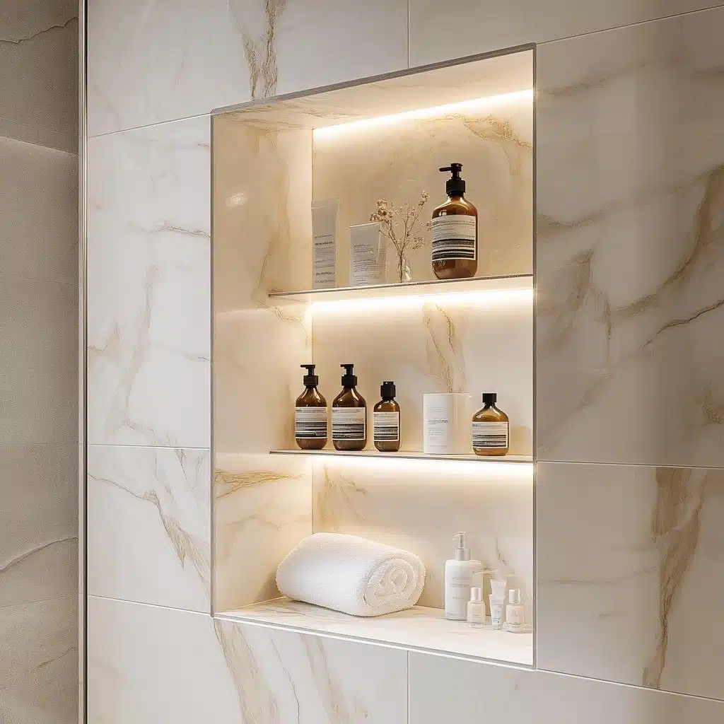 decoração nicho banheiro