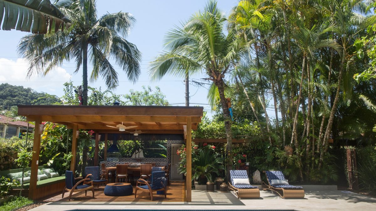 decoração no jardim