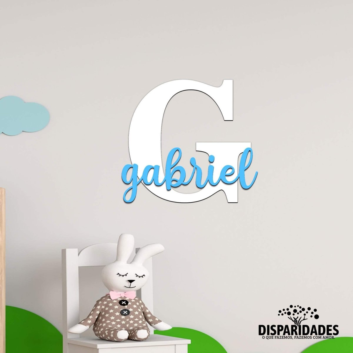 Nome em MDF para festa de aniversário
