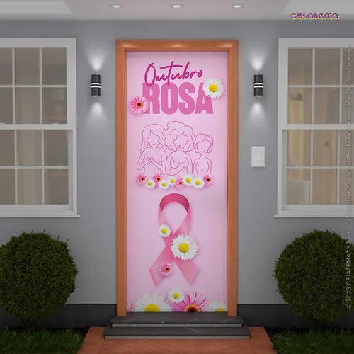 decoração outubro rosa