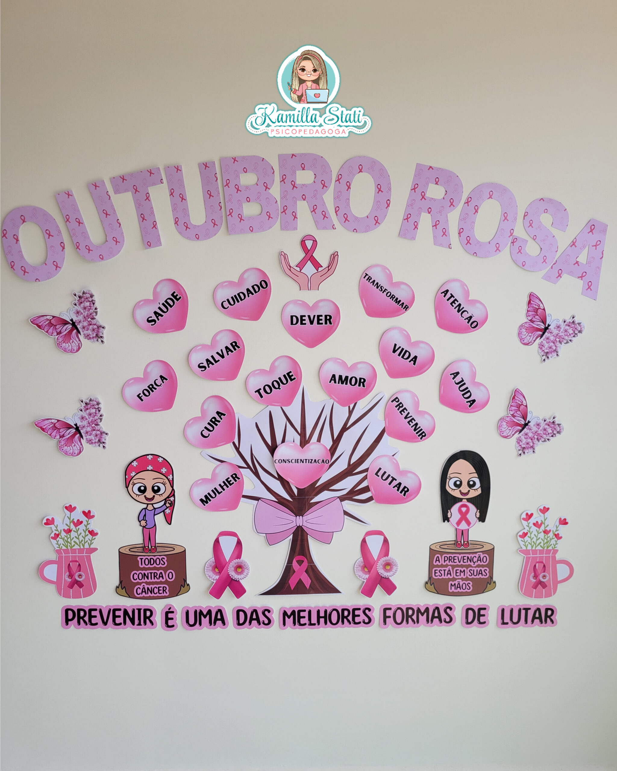decoração outubro rosa