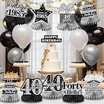 decoração 40 anos feminina simples