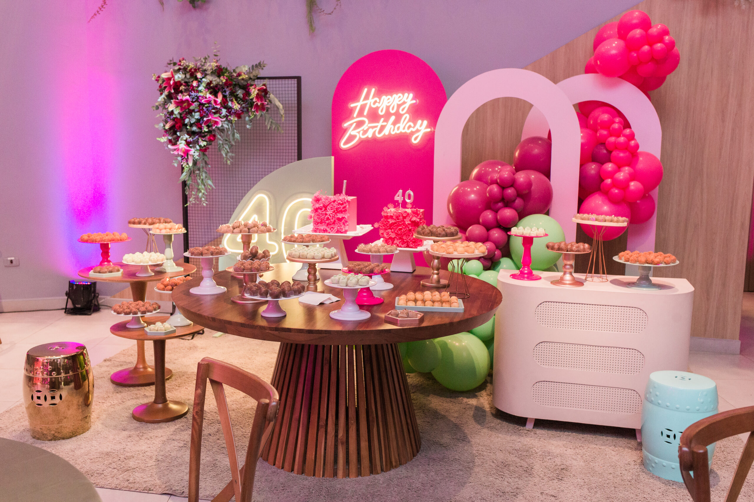 decoração 40 anos feminina em casa