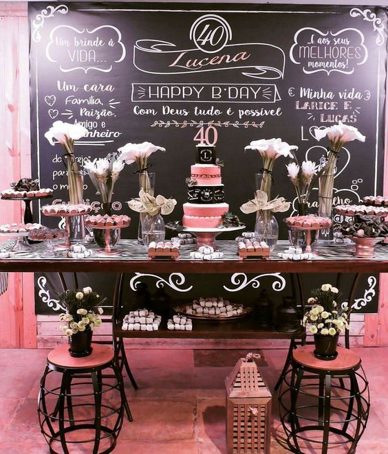 temas para festa de 40 anos feminino