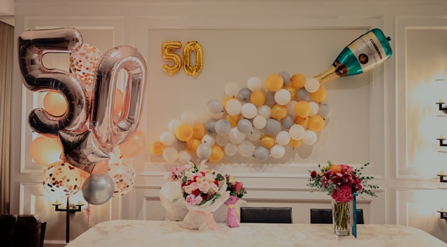 decoração 50 anos feminina moderna