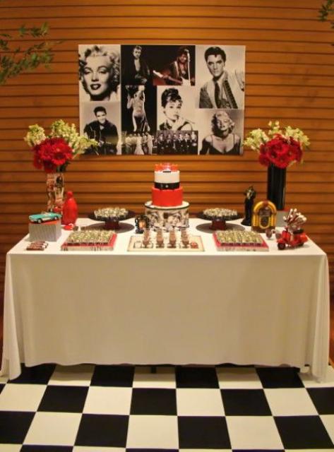 decoração 50 anos feminina simples