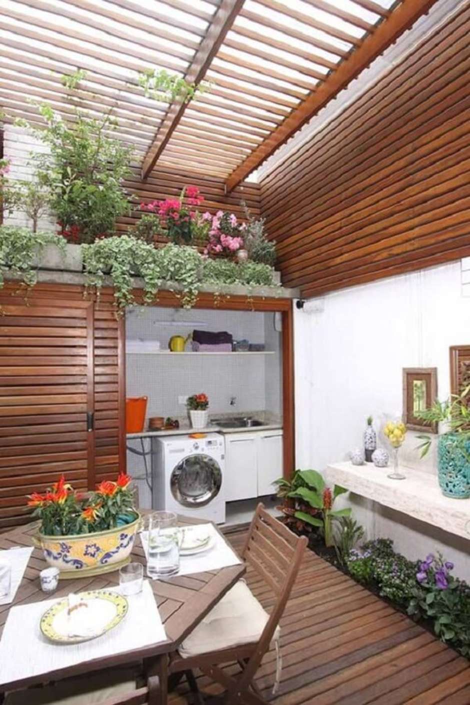 área de serviço planejada vs. área de serviço comum