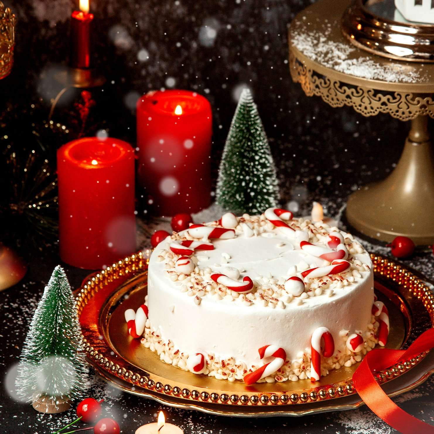 como fazer topo de bolo de natal com pasta americana