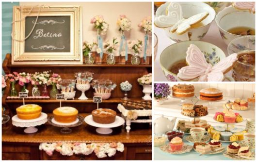 decoração para chá da tarde