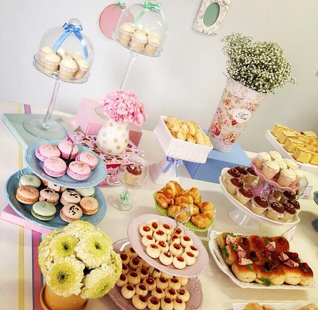 ideias criativas decoração chá da tarde