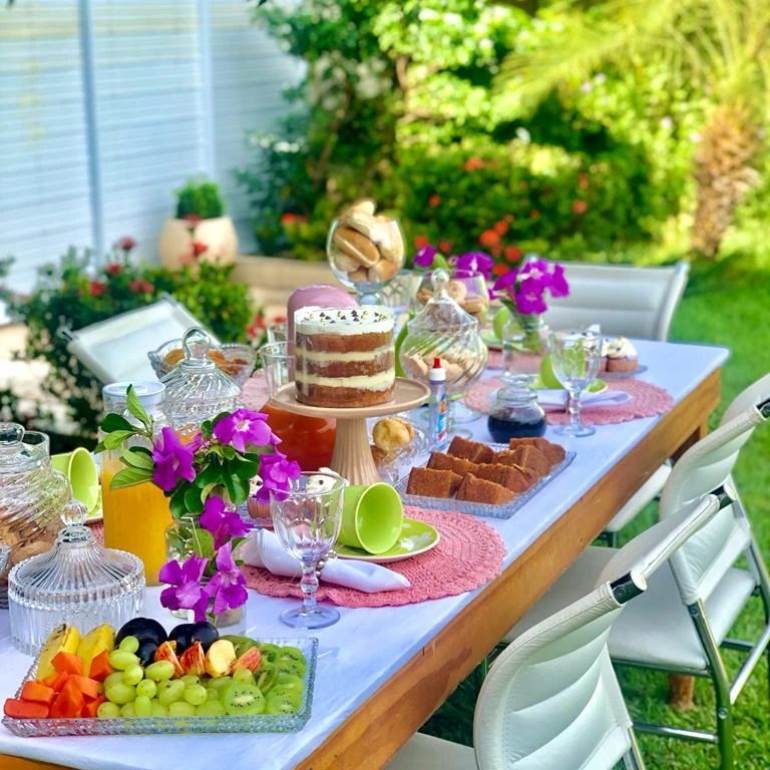 decoração chá da tarde rústico vs clássico