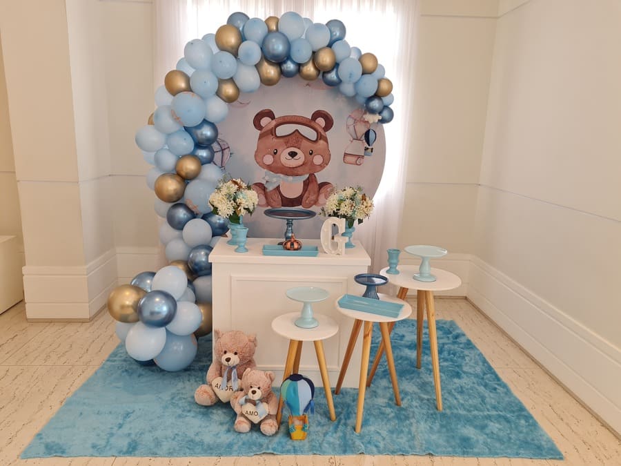 como decorar chá de bebê menino