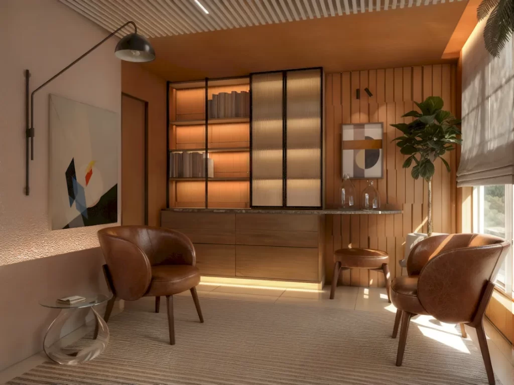 ideias de decoração escritório pequeno moderno