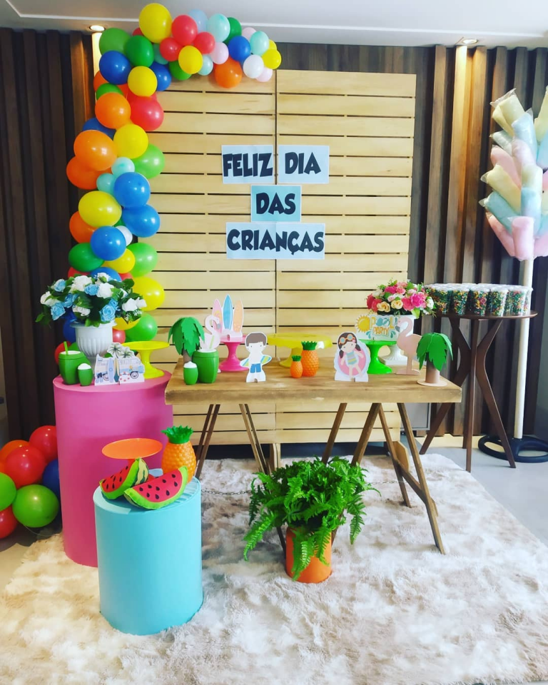 decoração dia das crianças para escola