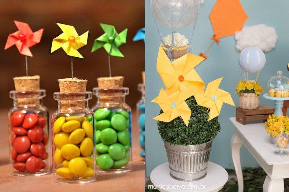 como fazer decoração festa infantil barata e bonita