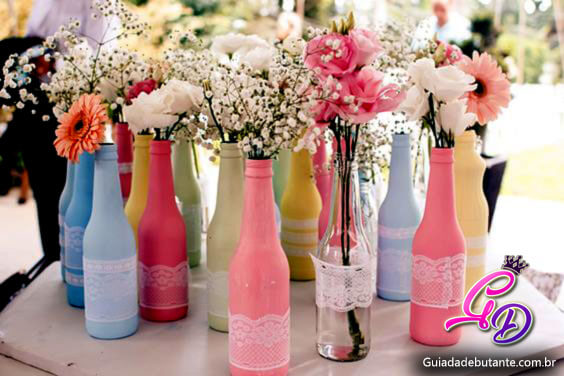 decoração para mesa de convidados