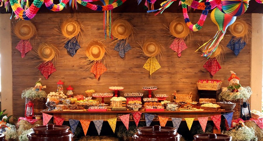 decoração para mesa de são joão