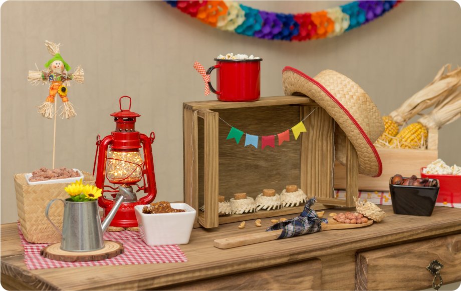 decoração para mesa de são joão