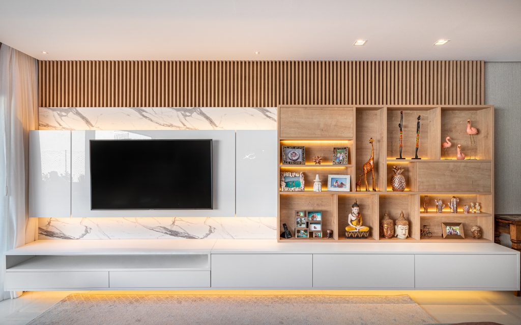 ideias criativas para decorar nichos de sala