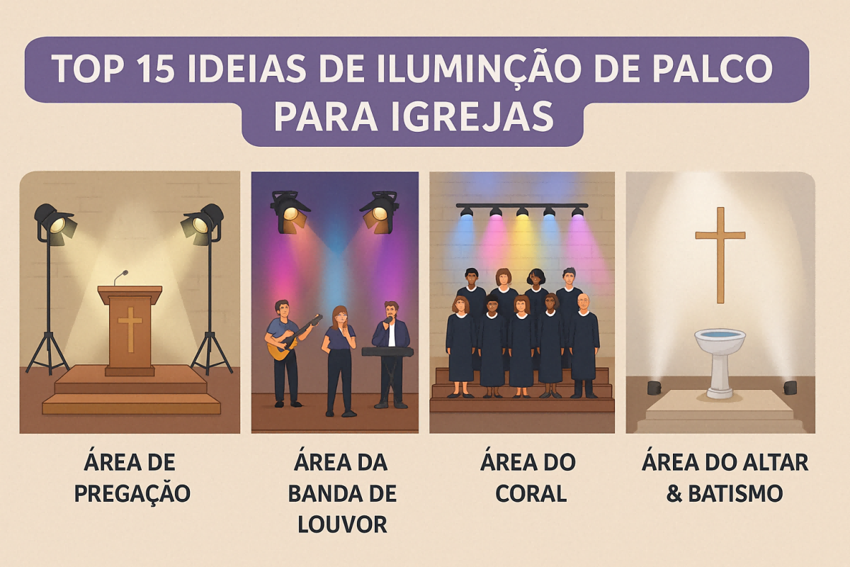 decoração barata noite de louvor