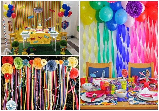 decoração de carnaval barata vs. decoração de luxo