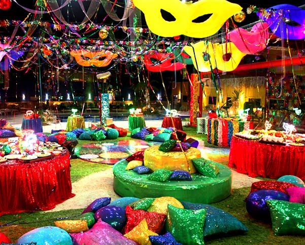 decoração para o carnaval