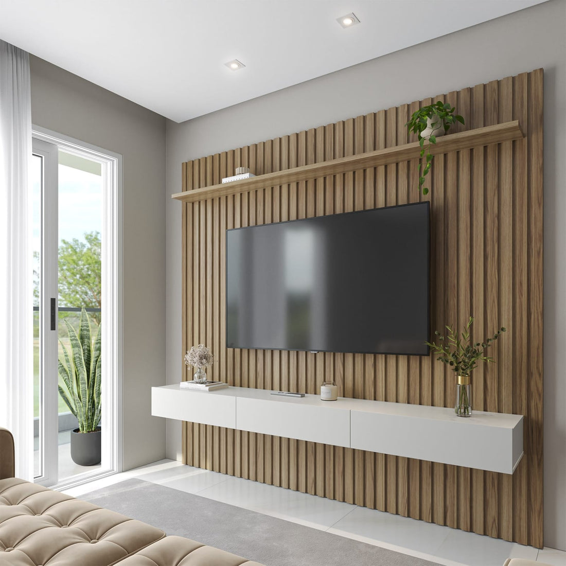 painel de tv sala pequena