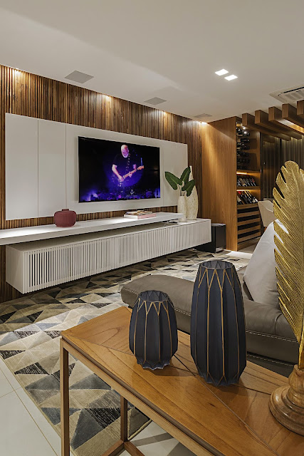 painel de tv moderno