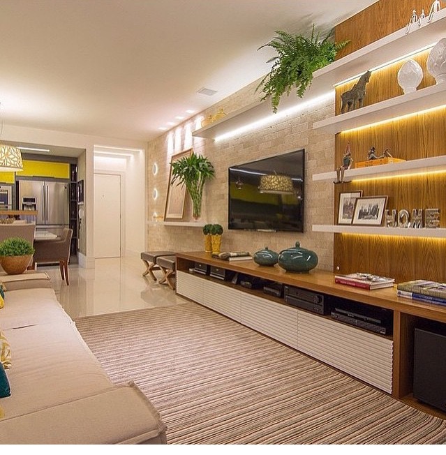 como decorar painel de tv