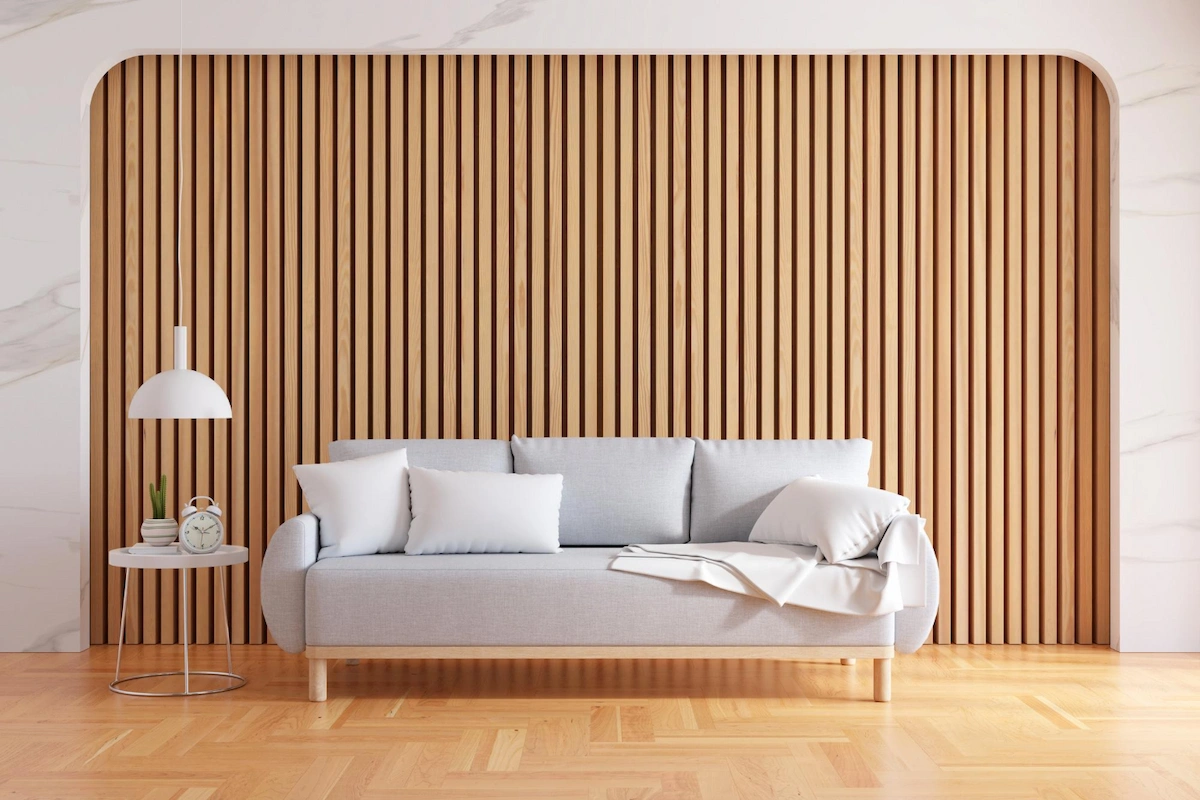 como limpar painel ripado de madeira