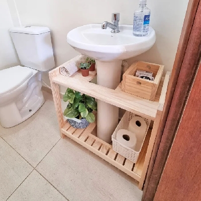 ideias criativas para decorar prateleiras de banheiro