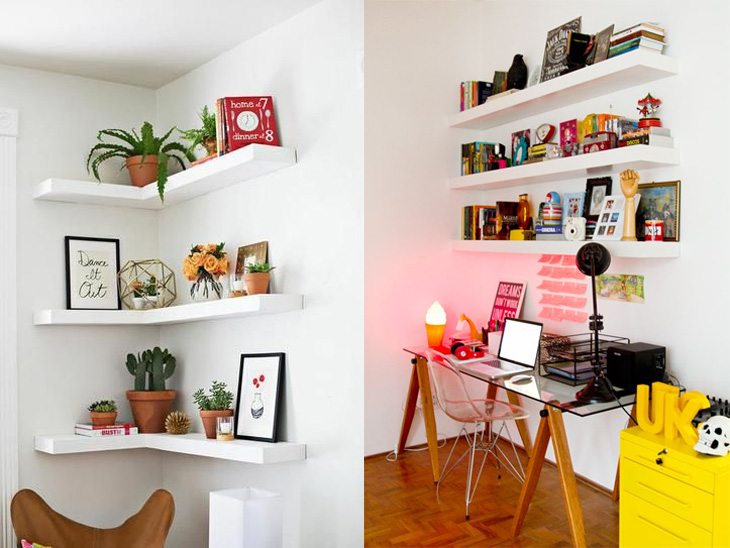 prateleiras de cozinha: madeira vs metal