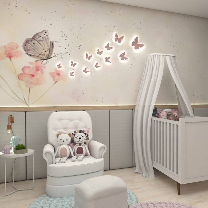 decoração para quarto de bebê feminino