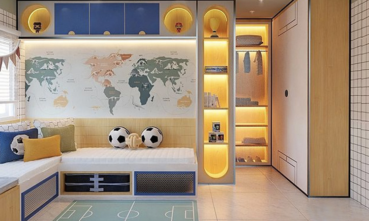 decoração montessoriano vs escandinavo quarto infantil masculino