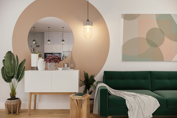 painel ripado vs cimento queimado para parede da sala