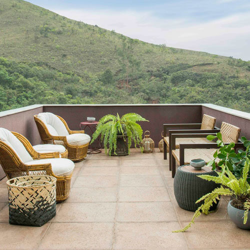 terraço com churrasqueira