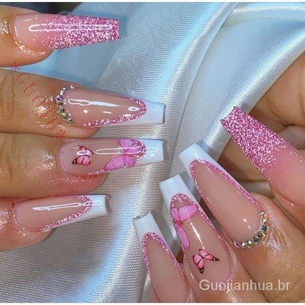 decoração para unha bailarina