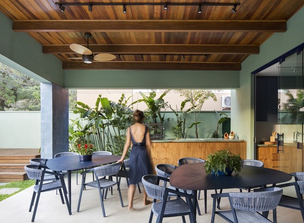 ideias criativas decoração parede área gourmet