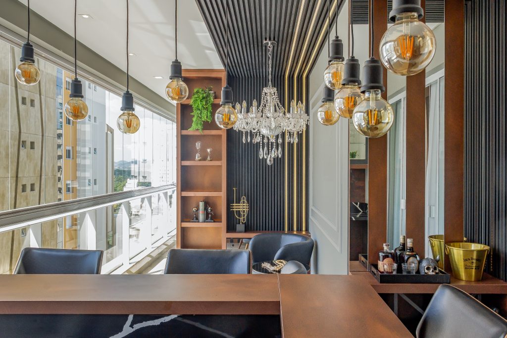 cimento queimado vs tijolinho parede área gourmet