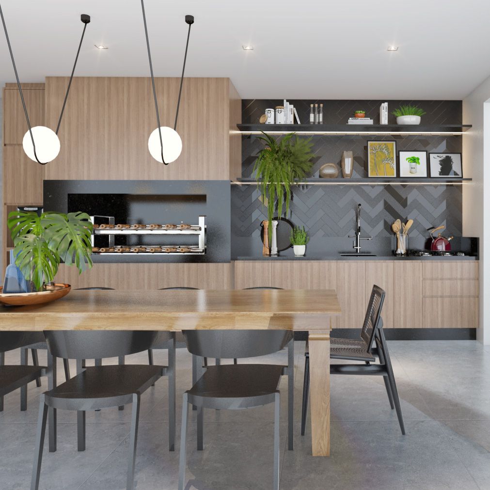 quanto custa decorar parede área gourmet barata