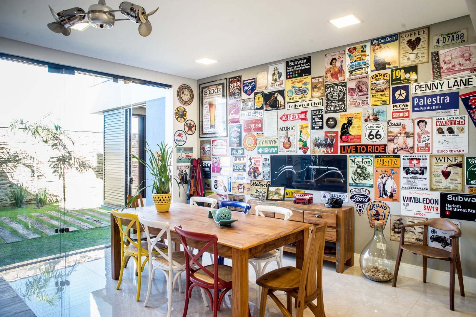 jardim vertical parede área gourmet apartamento