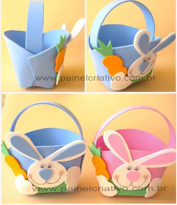 decoração pascoa eva ou feltro qual melhor