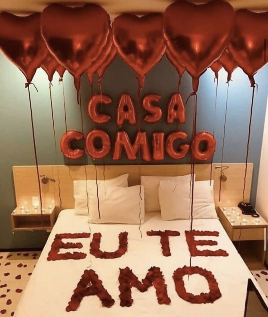 decoração pedido de casamento em casa simples