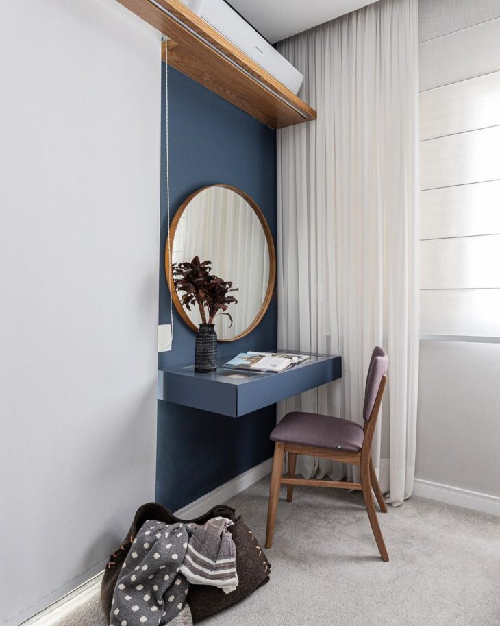 ideias de decoração para penteadeira de quarto pequena
