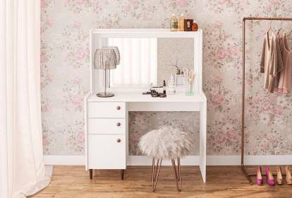 ideias de decoração para penteadeira de quarto pequena
