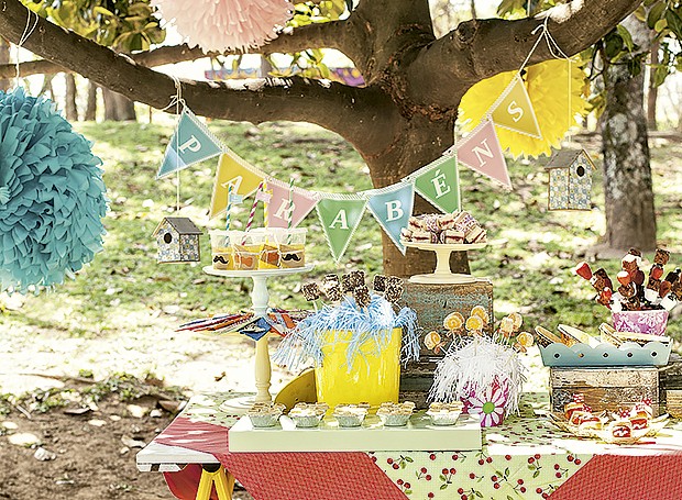 ideias criativas decoração piquenique aniversario